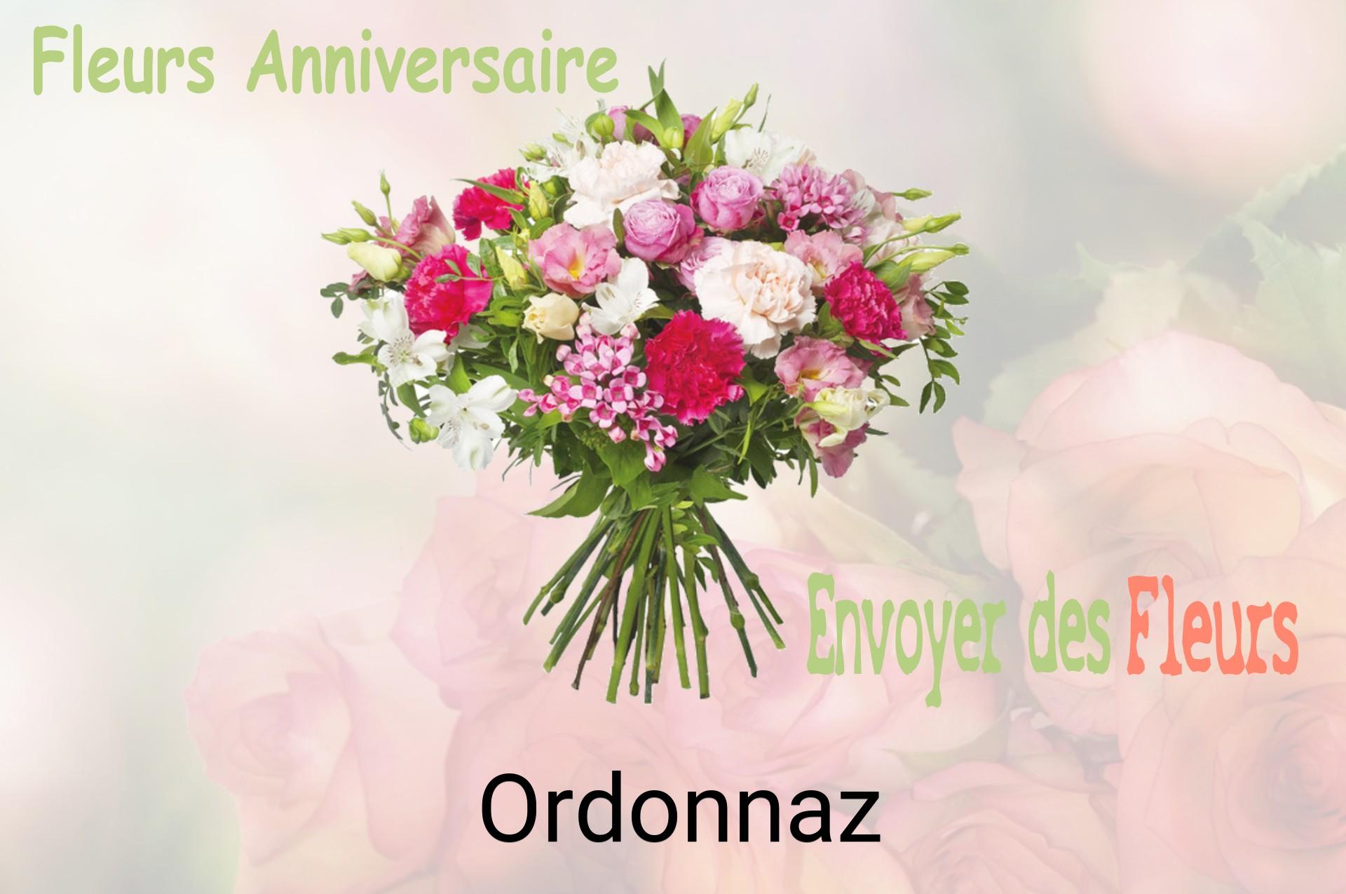 Bouquet de fleurs d’anniversaire livré à Ordonnaz